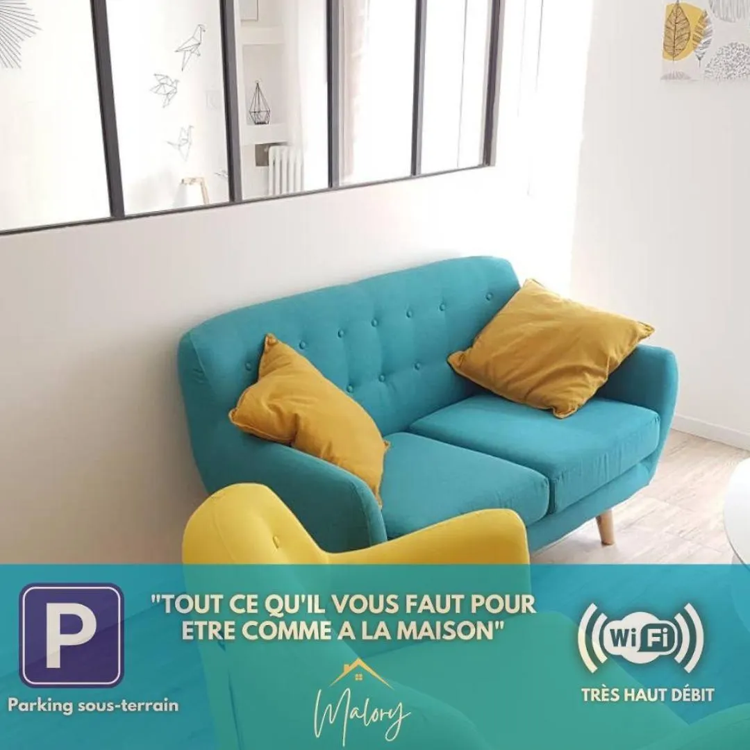 شقة Cocon Du Centre Ville Avec Parking Et Wifi مييو